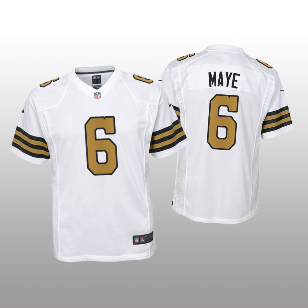 New Orleans Saints Marcus Maye White Jersey Game Youth