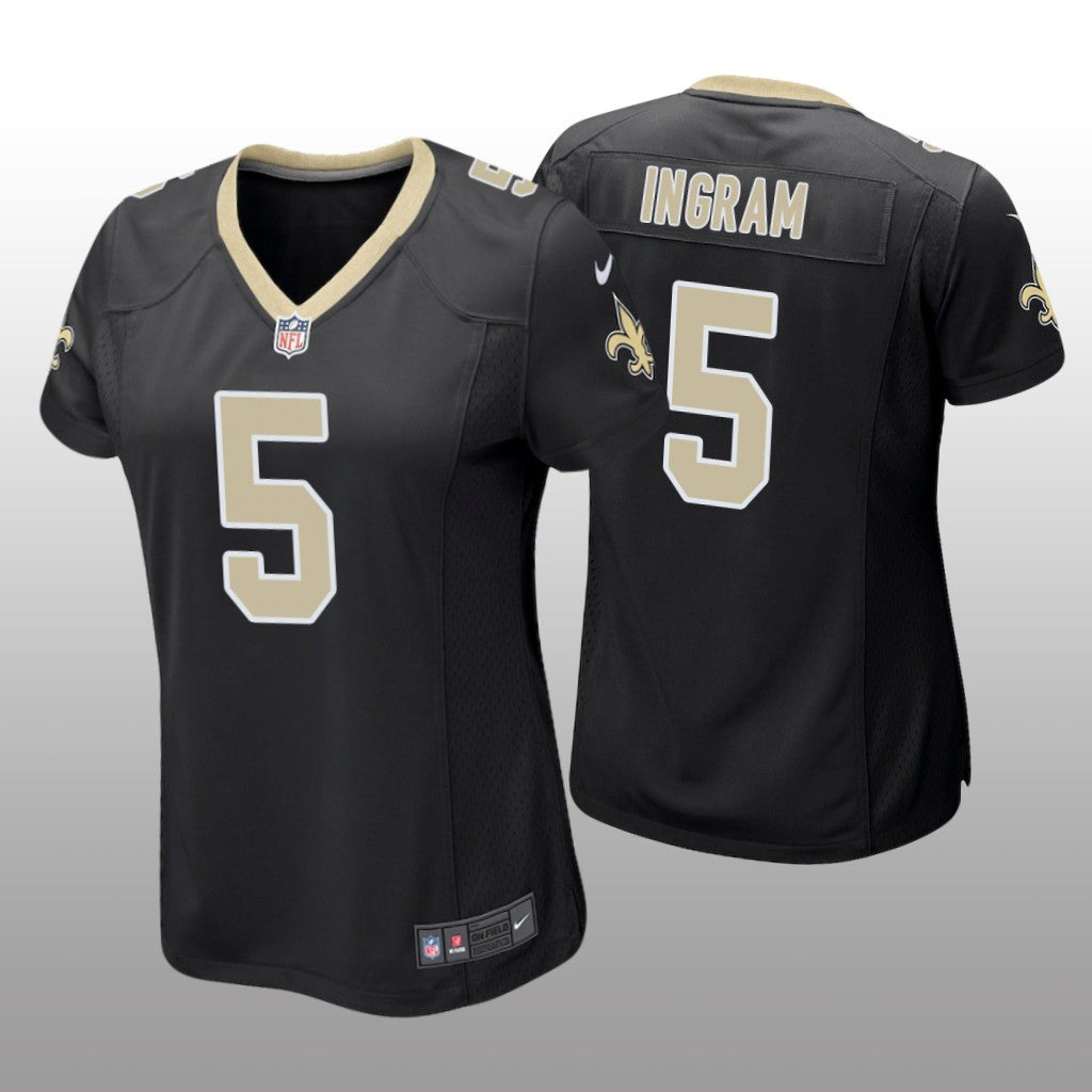 New Orleans Saints Mark Ingram Black Jersey Game Women's