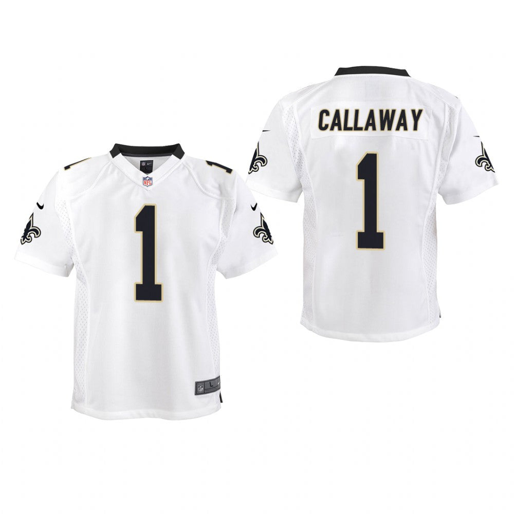 New Orleans Saints Marquez Callaway White Jersey Game Youth