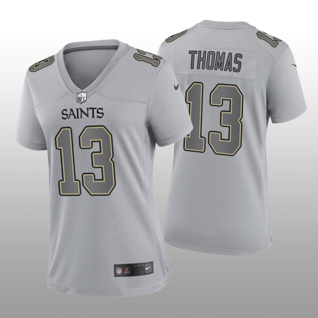 New Orleans Saints Michael Thomas Gray Jersey Atmosphere Fashion Game Women's