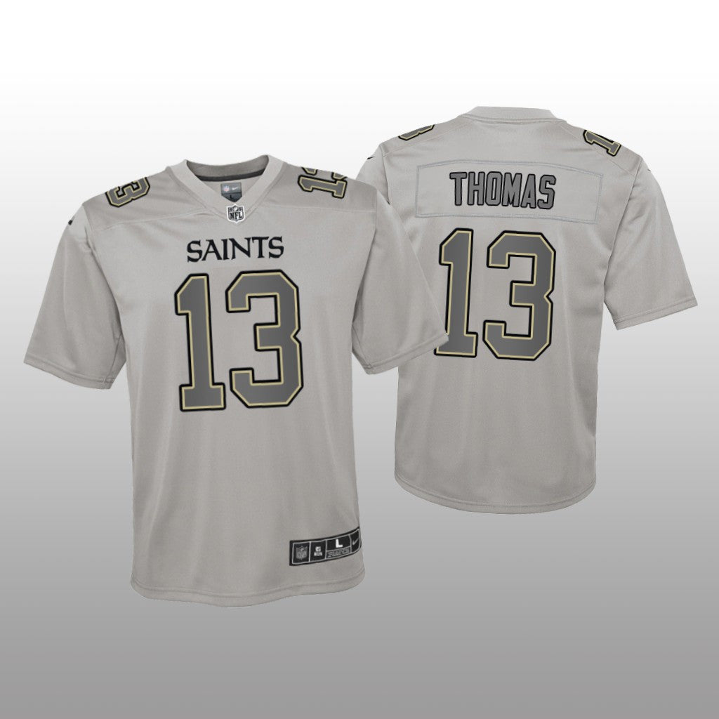 New Orleans Saints Michael Thomas Gray Jersey Atmosphere Fashion Game Youth