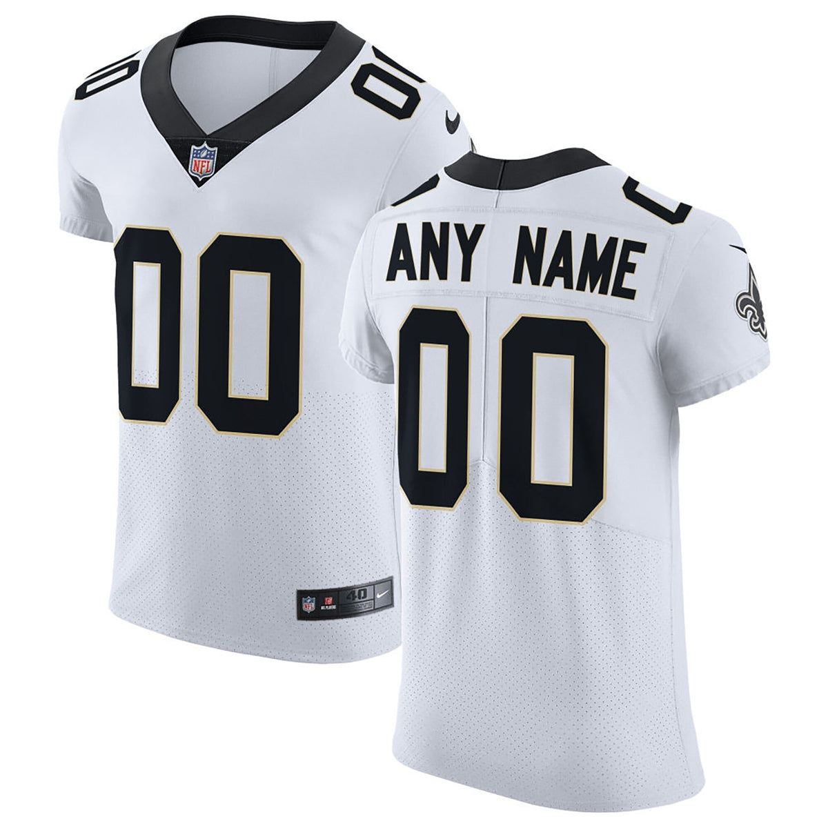 New Orleans Saints Nike Vapor Untouchable Elite Custom Jersey White