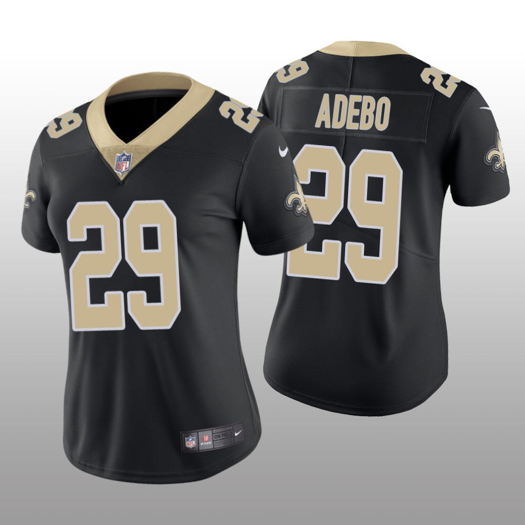 New Orleans Saints Paulson Adebo Black Jersey Vapor Limited Women's