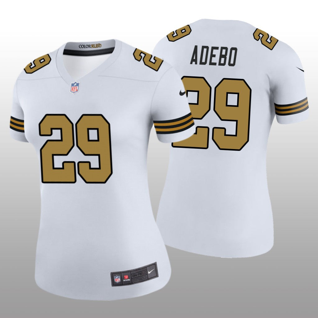 New Orleans Saints Paulson Adebo White Jersey Color Rush Legend Women's