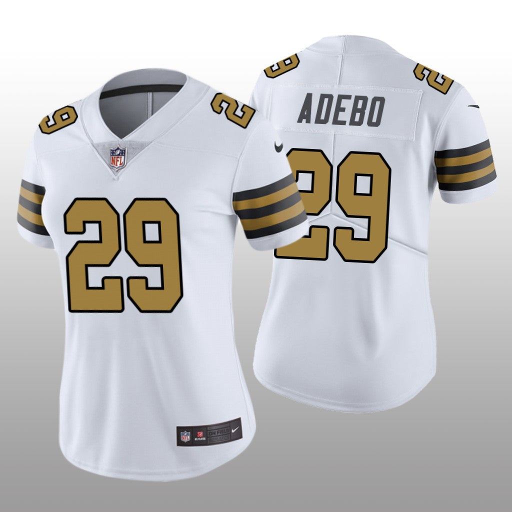 New Orleans Saints Paulson Adebo White Jersey Color Rush Limited Women's