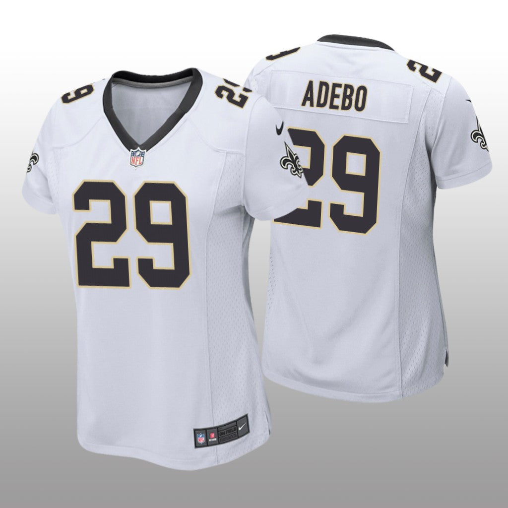 New Orleans Saints Paulson Adebo White Jersey Game Women's