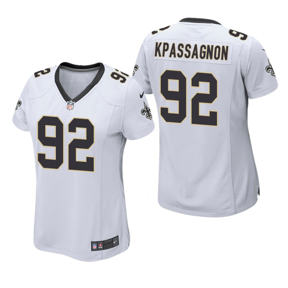 New Orleans Saints Tanoh Kpassagnon White Jersey Game Women's