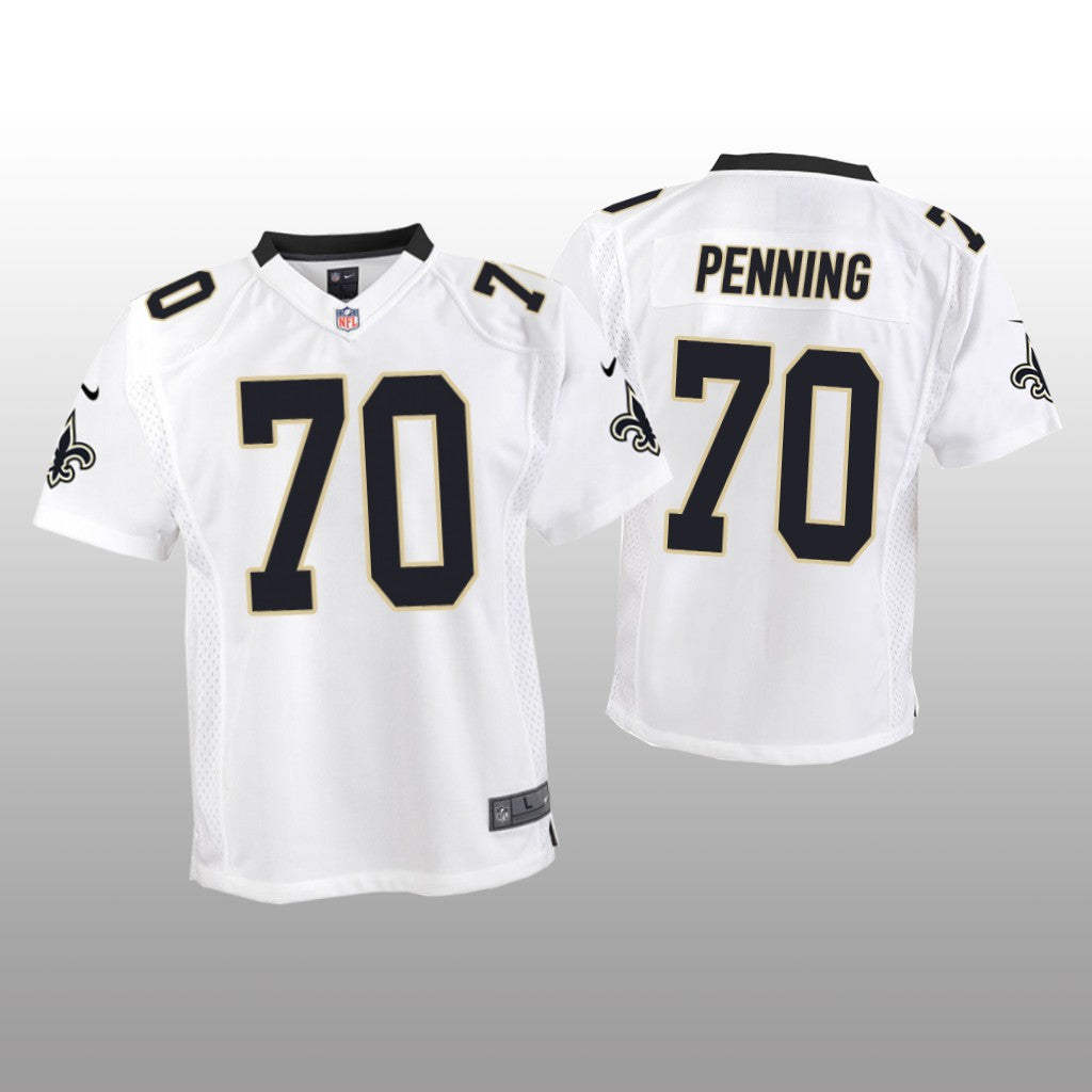 New Orleans Saints Trevor Penning White Jersey Game Youth