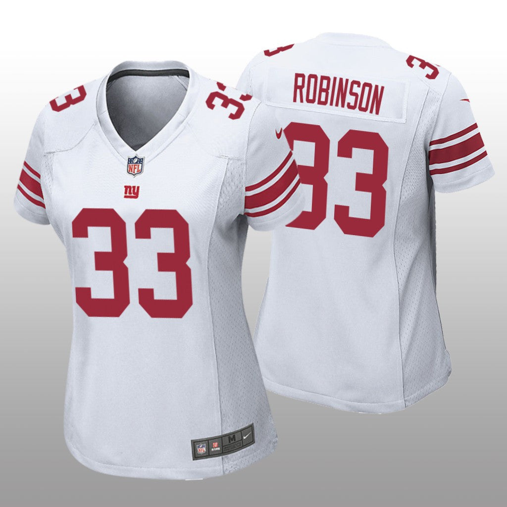 New York Giants Aaron Robinson White Jersey Game Women's
