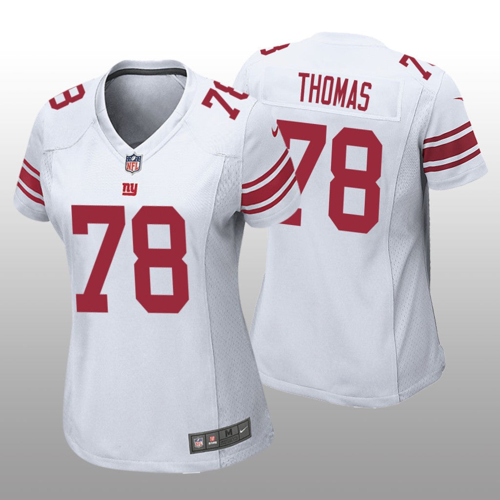 New York Giants Andrew Thomas White Jersey Game Women's