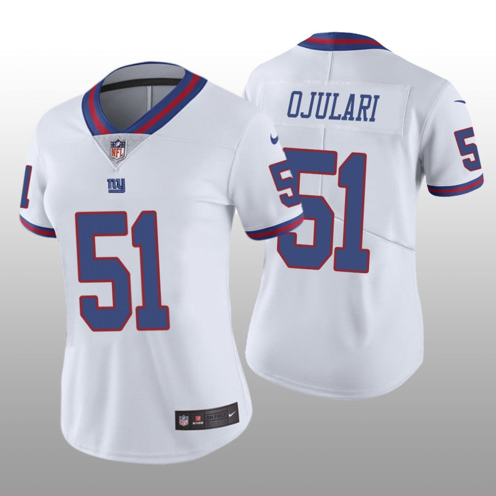 New York Giants Azeez Ojulari White Jersey Color Rush Limited Women's