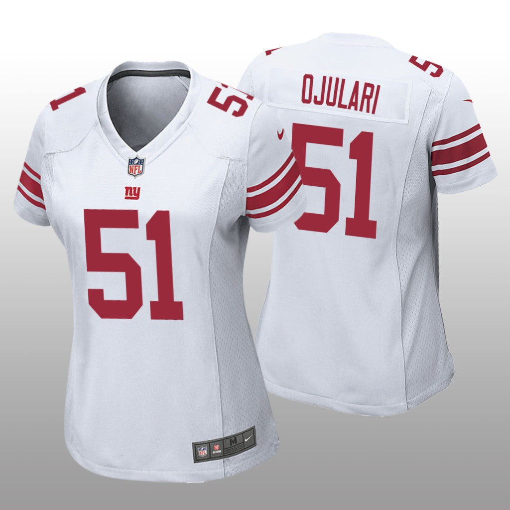 New York Giants Azeez Ojulari White Jersey Game Women's