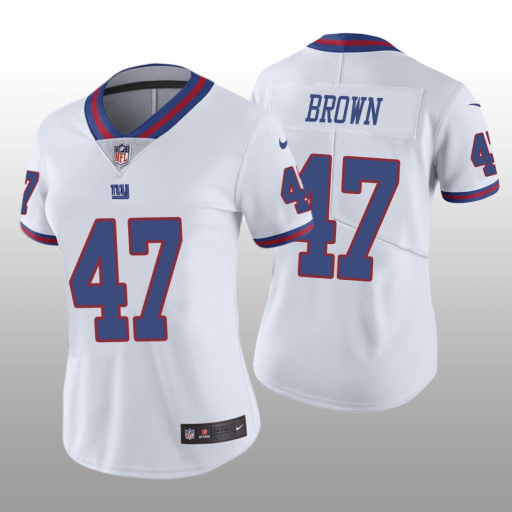 New York Giants Cameron Brown White Jersey Color Rush Limited Women's