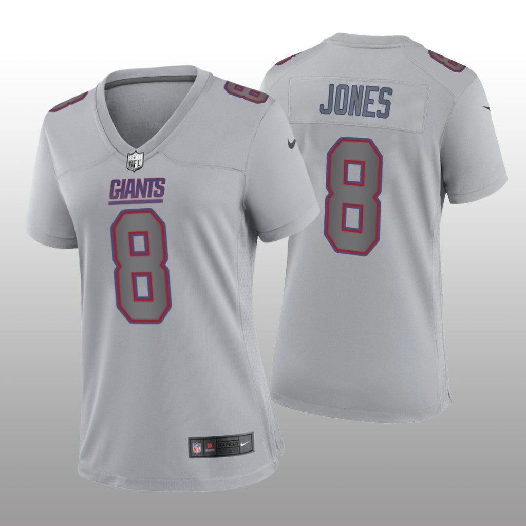 New York Giants Daniel Jones Gray Jersey Atmosphere Fashion Game Women's