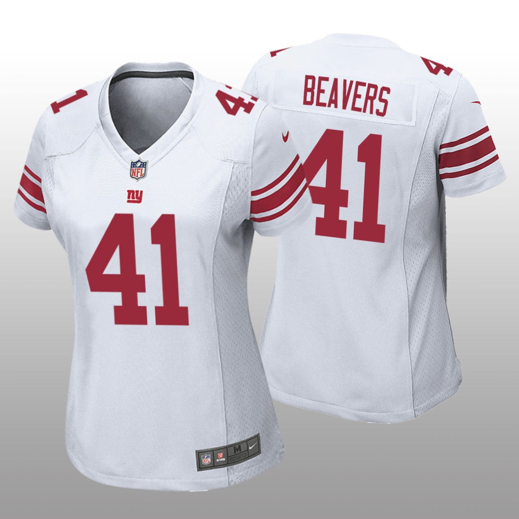 New York Giants Darrian Beavers White Jersey Game Women's