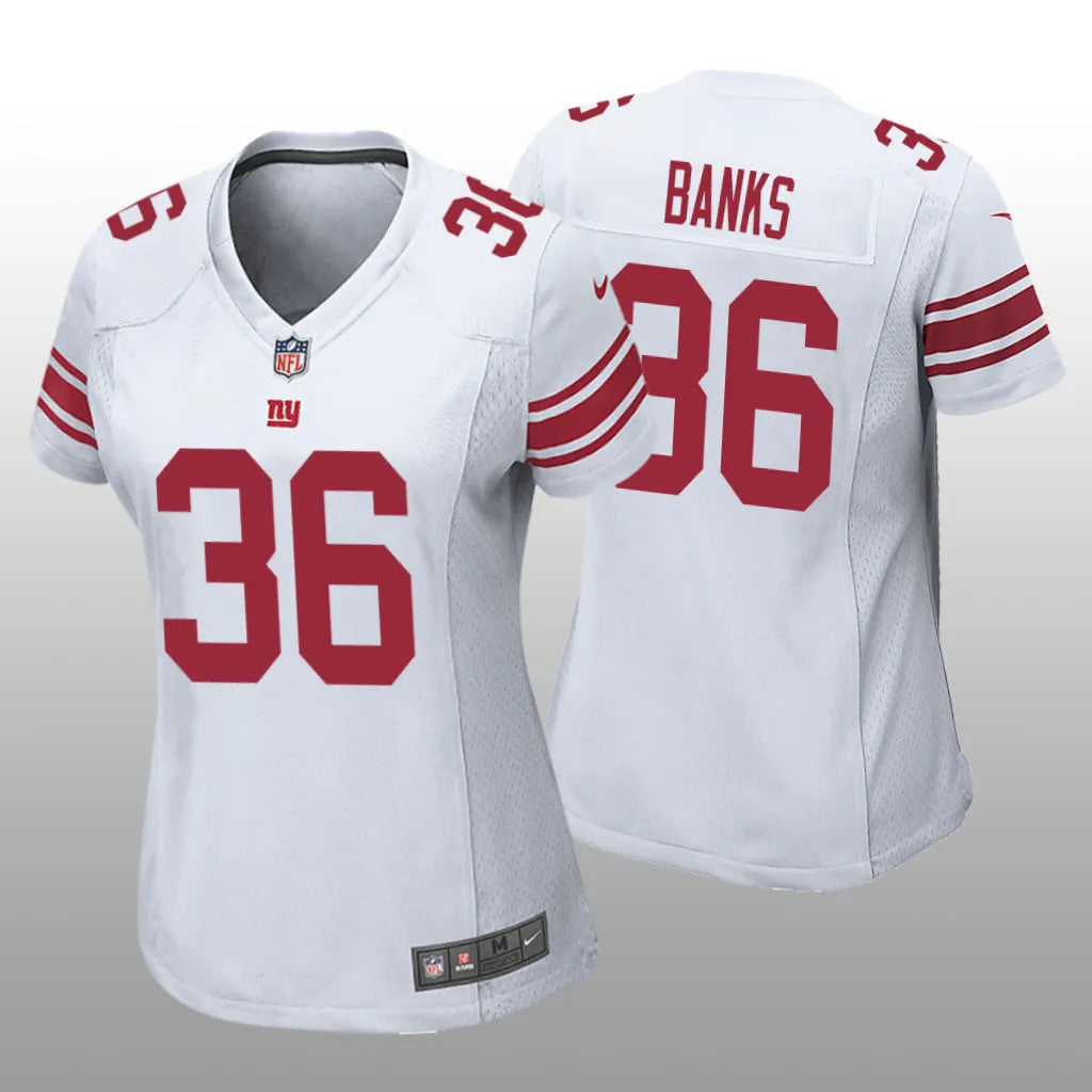 New York Giants Deonte Banks White Jersey Game Women's