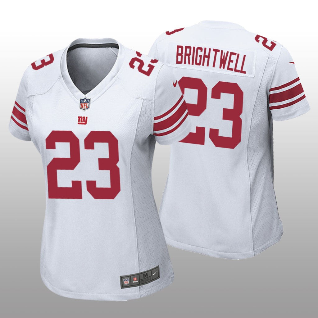 New York Giants Gary Brightwell White Jersey Game Women's