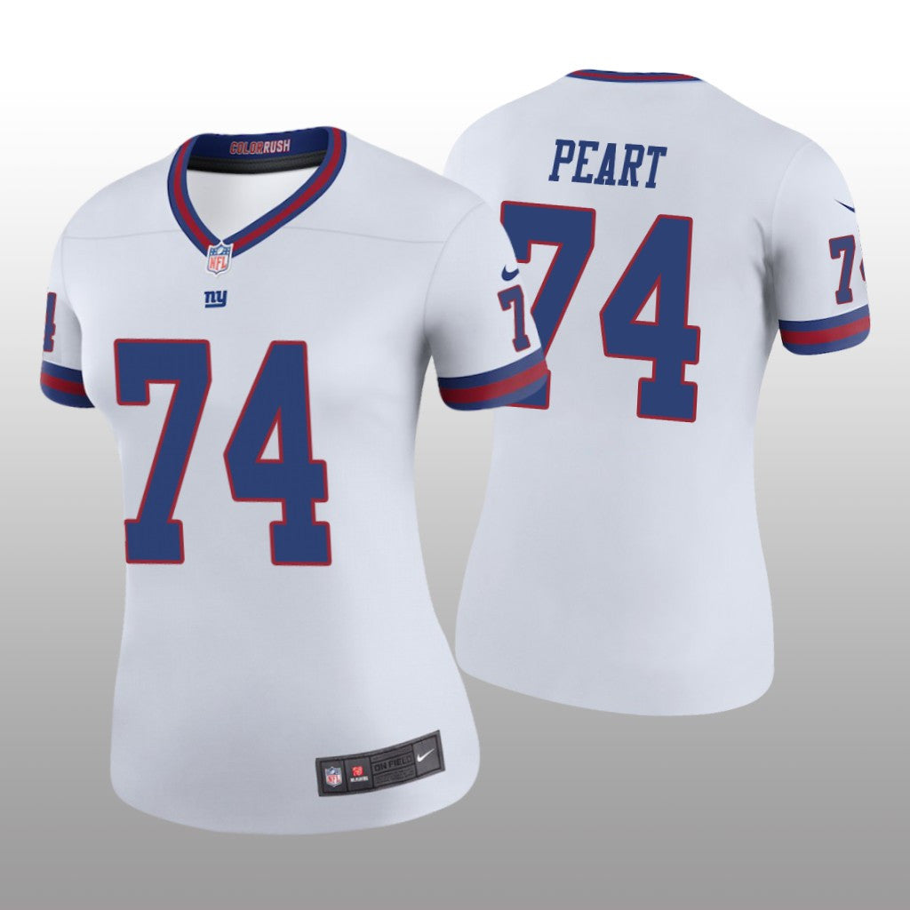 New York Giants Matt Peart White Jersey Color Rush Legend Women's