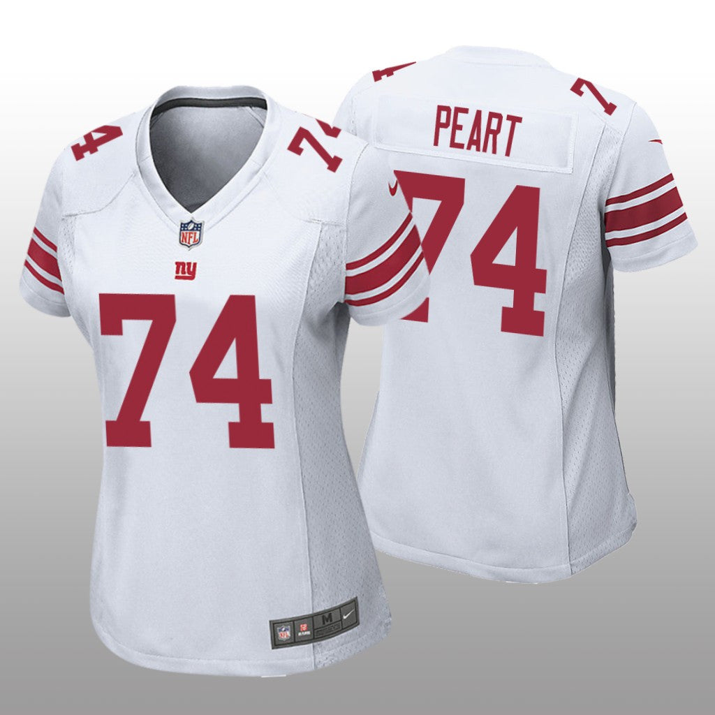 New York Giants Matt Peart White Jersey Game Women's
