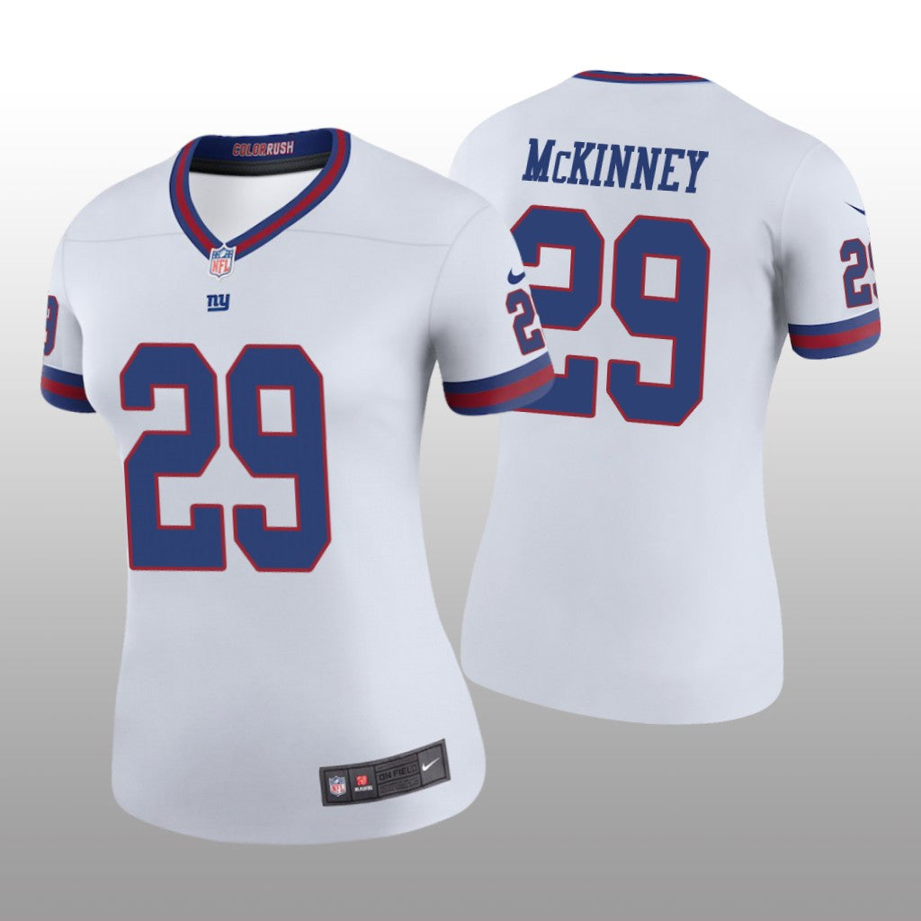 New York Giants Xavier McKinney White Jersey Color Rush Legend Women's