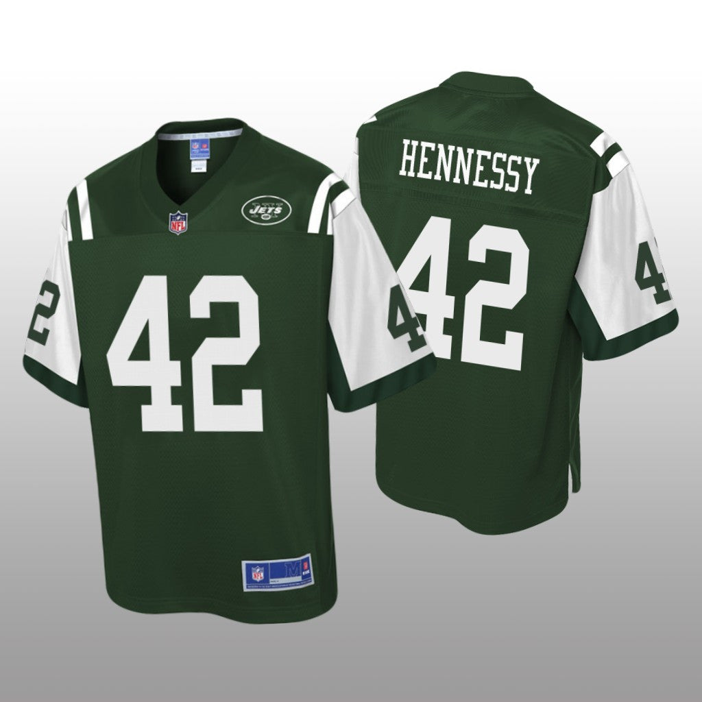 New York Jets #42 Green Thomas Hennessy Pro Line Jersey Youth