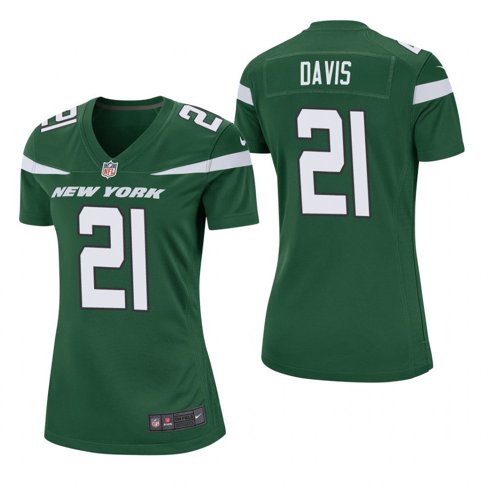 New York Jets Ashtyn Davis Green Jersey Game Women's