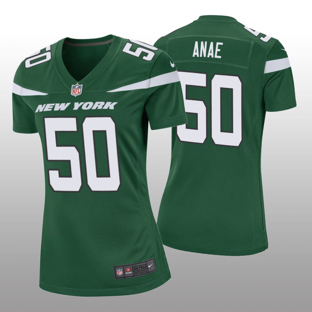 New York Jets Bradlee Anae Green Jersey Game Women's