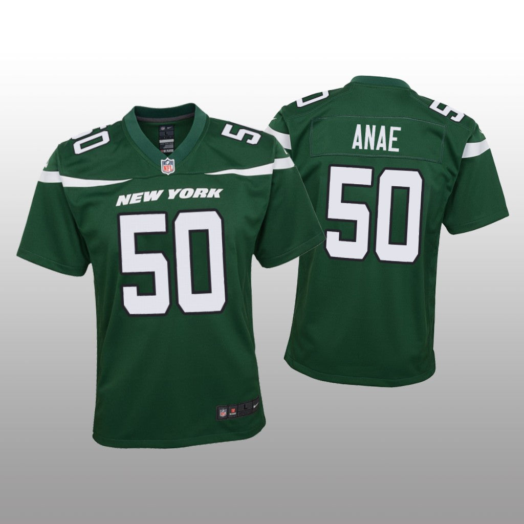 New York Jets Bradlee Anae Green Jersey Game Youth