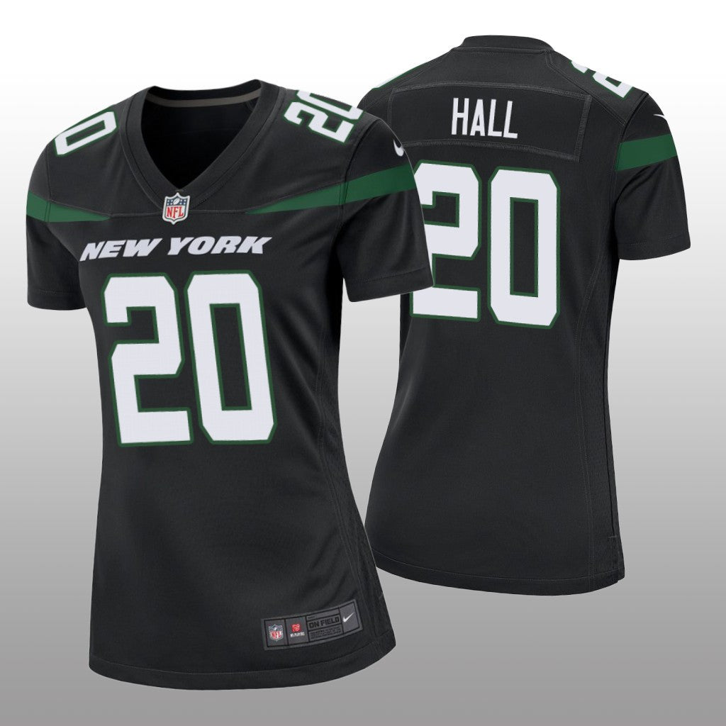 New York Jets Breece Hall Black Jersey Game Women's