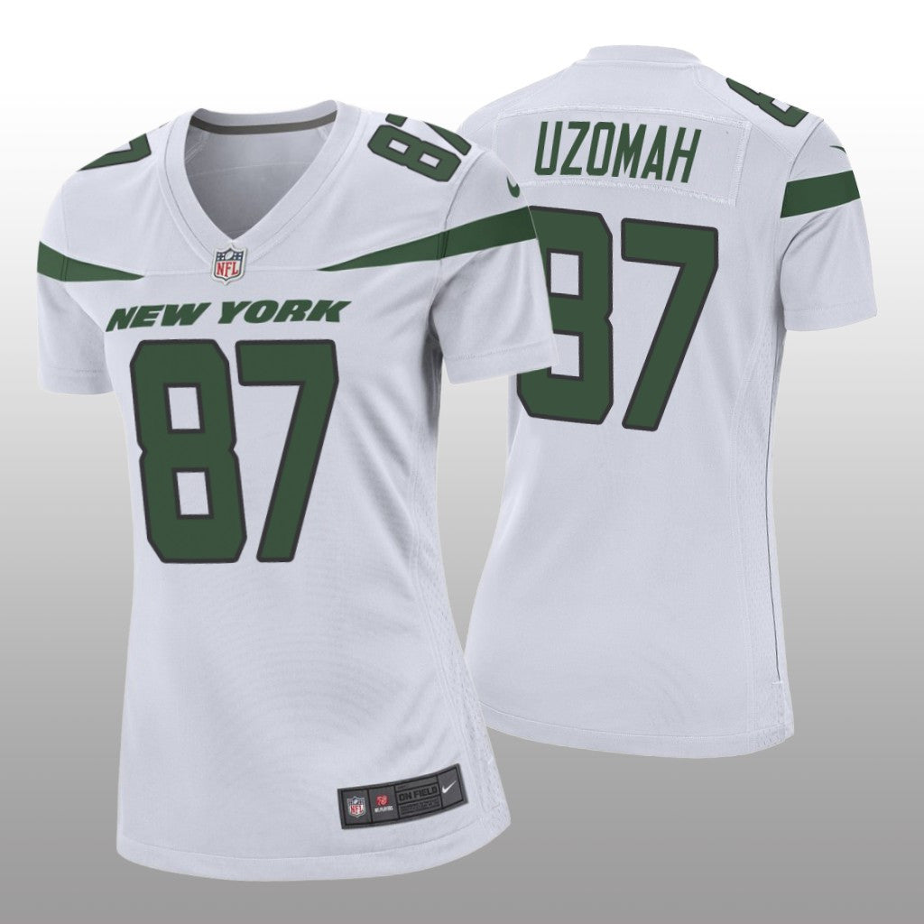 New York Jets C.J. Uzomah White Jersey Game Women's