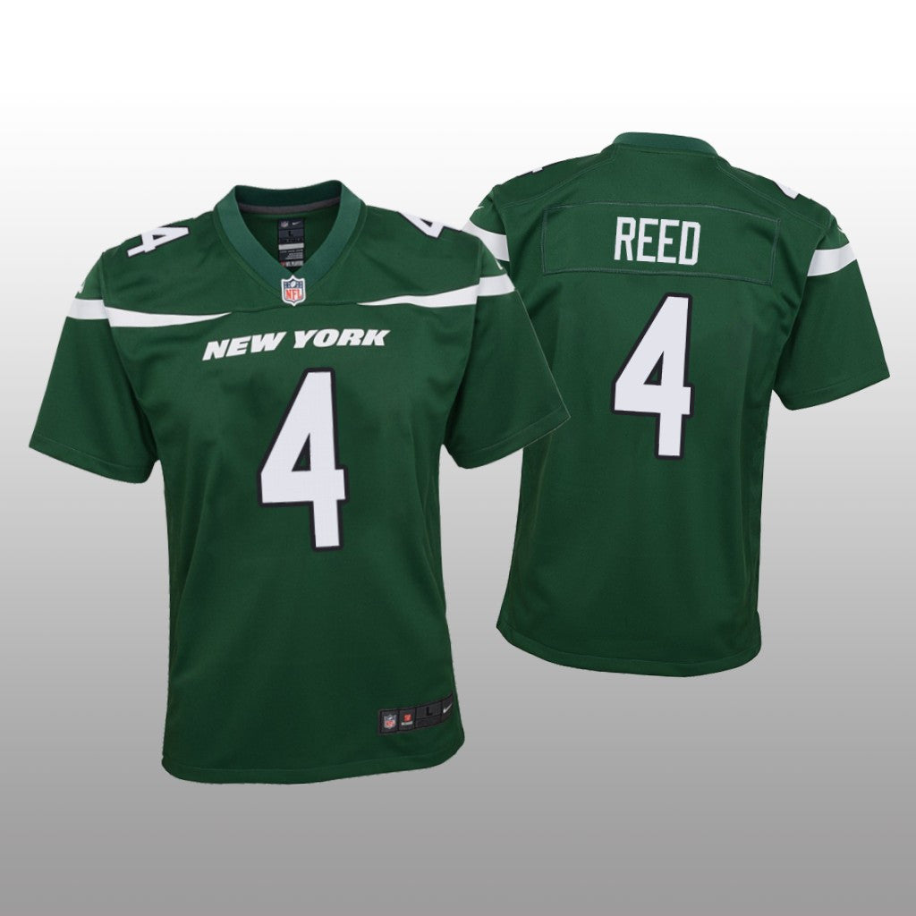 New York Jets D.J. Reed Green Jersey Game Youth