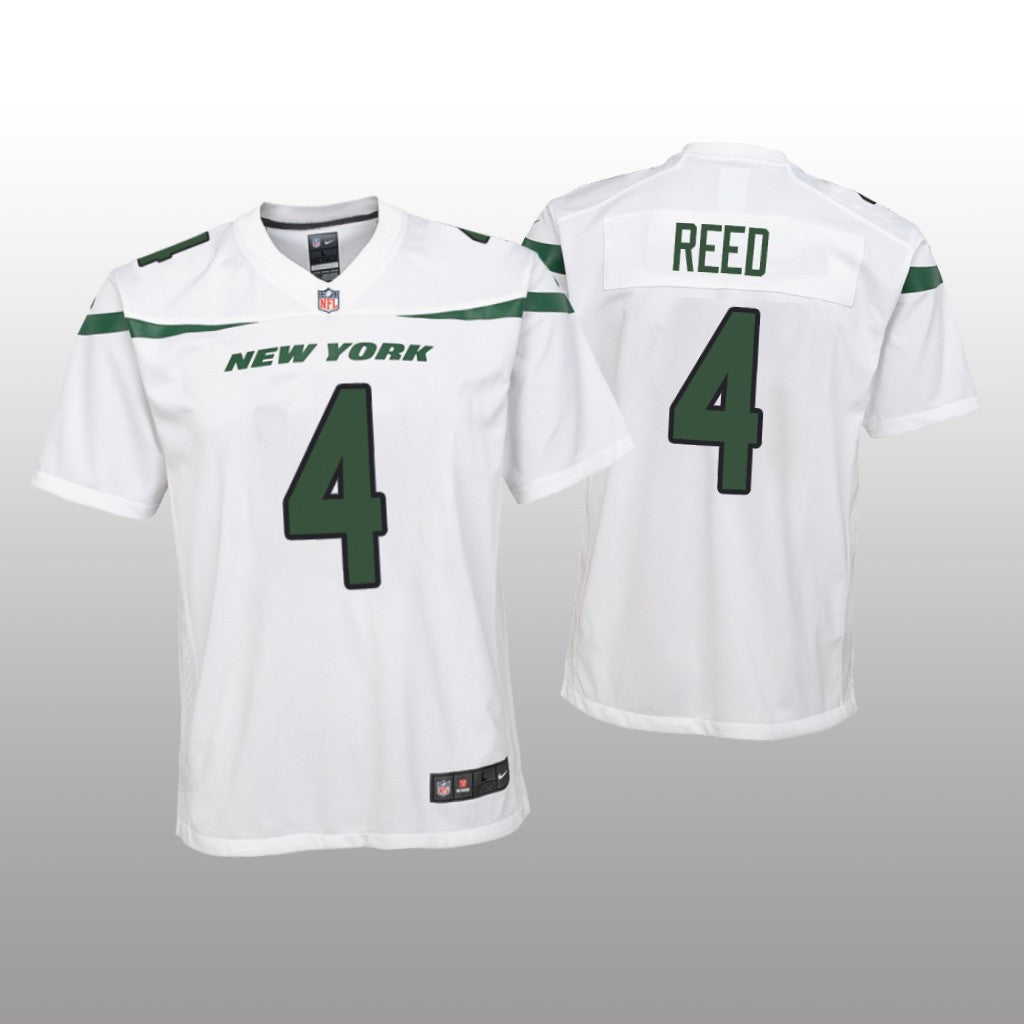 New York Jets D.J. Reed White Jersey Game Youth