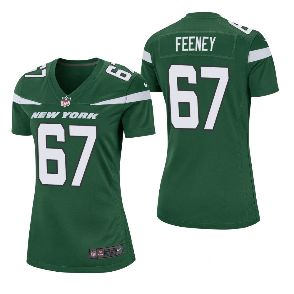 New York Jets Dan Feeney Green Jersey Game Women's