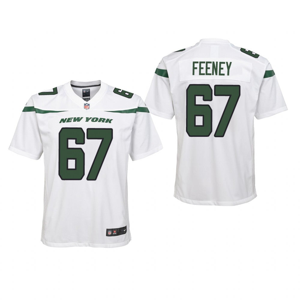 New York Jets Dan Feeney White Jersey Game Youth