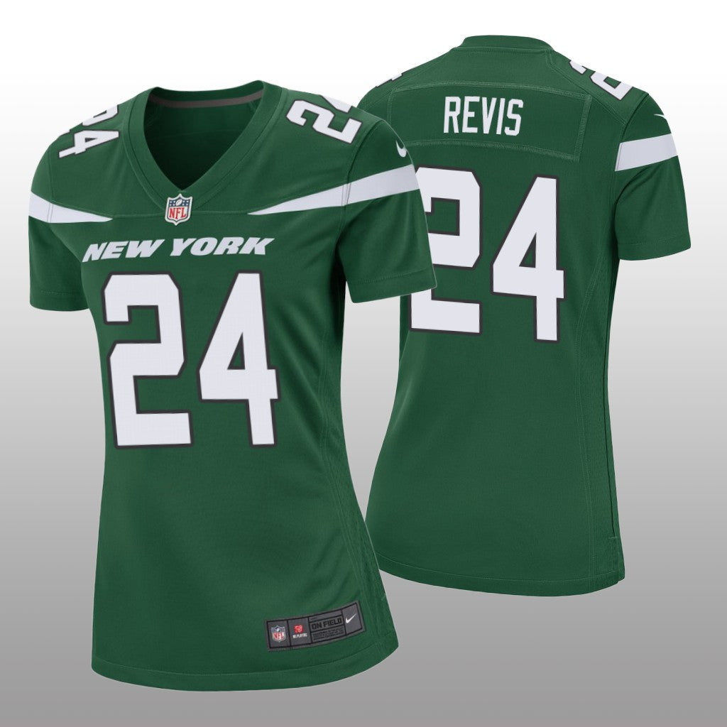 New York Jets Darrelle Revis Green Jersey Game Women's