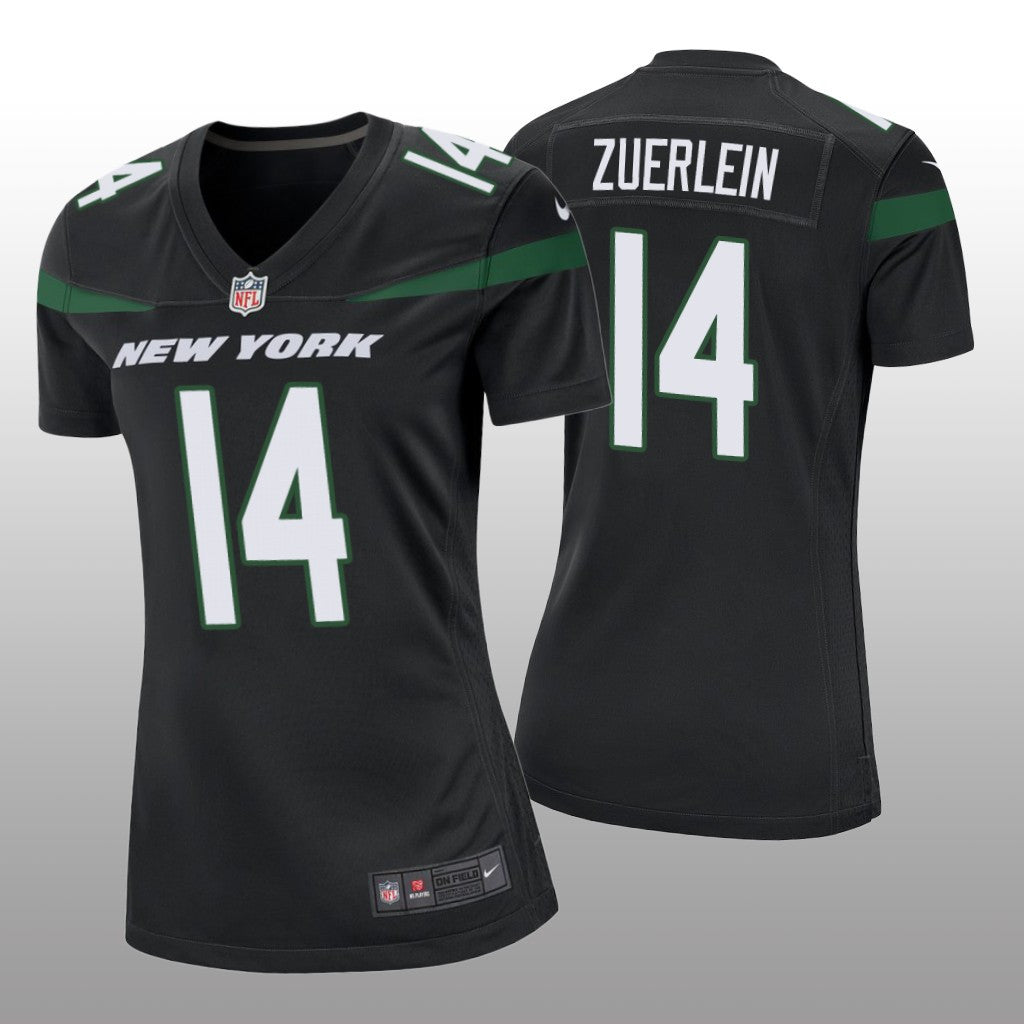 New York Jets Greg Zuerlein Black Jersey Game Women's
