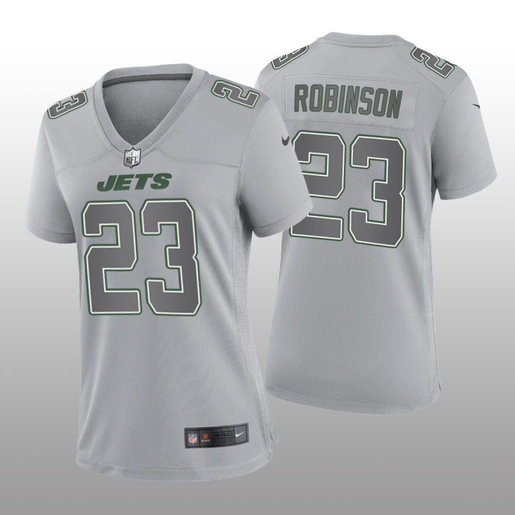 New York Jets James Robinson Gray Jersey Atmosphere Fashion Game Women's