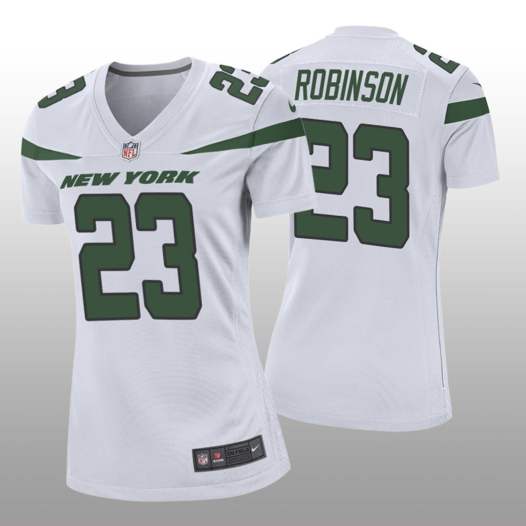 New York Jets James Robinson White Jersey Game Women's