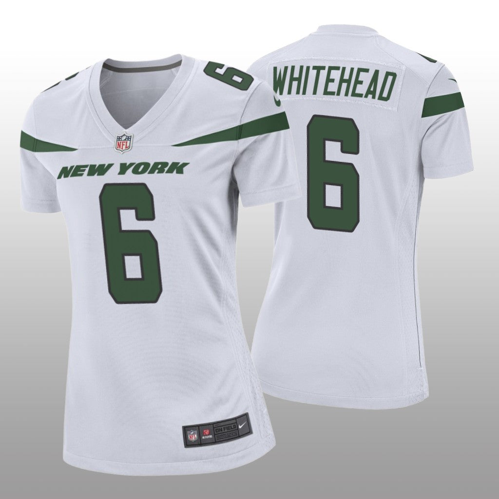 New York Jets Jordan Whitehead White Jersey Game Women's
