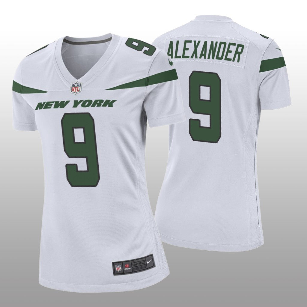 New York Jets Kwon Alexander White Jersey Game Women's
