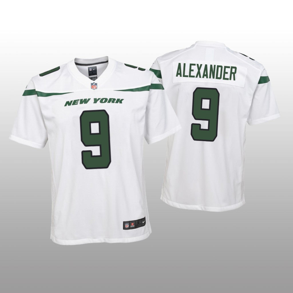 New York Jets Kwon Alexander White Jersey Game Youth