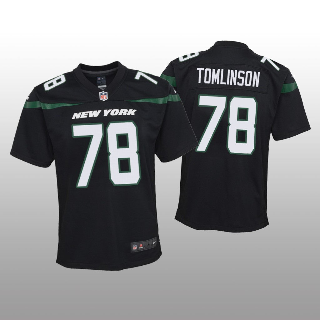 New York Jets Laken Tomlinson Black Jersey Game Youth