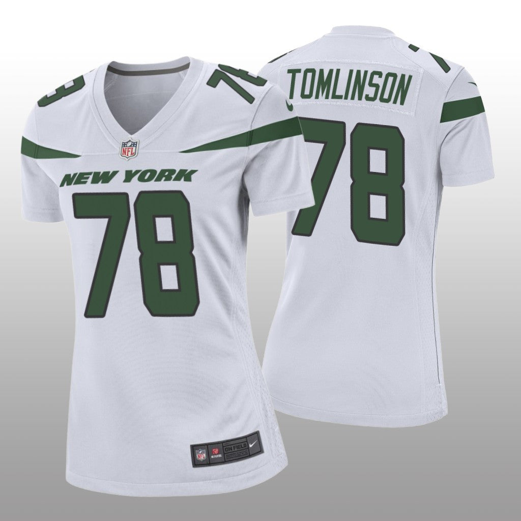 New York Jets Laken Tomlinson White Jersey Game Women's