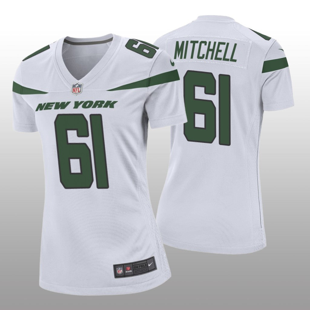 New York Jets Max Mitchell White Jersey Game Women's
