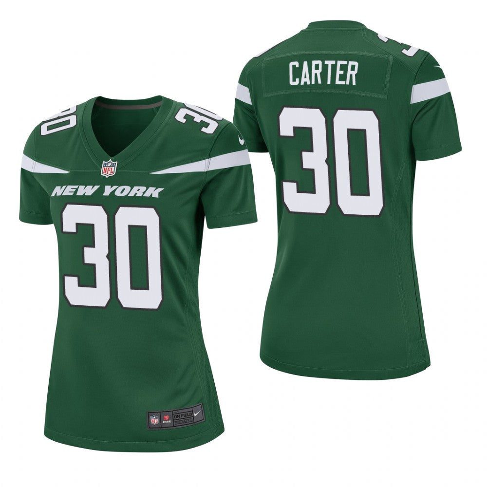 New York Jets Michael Carter Green Jersey Game Women's