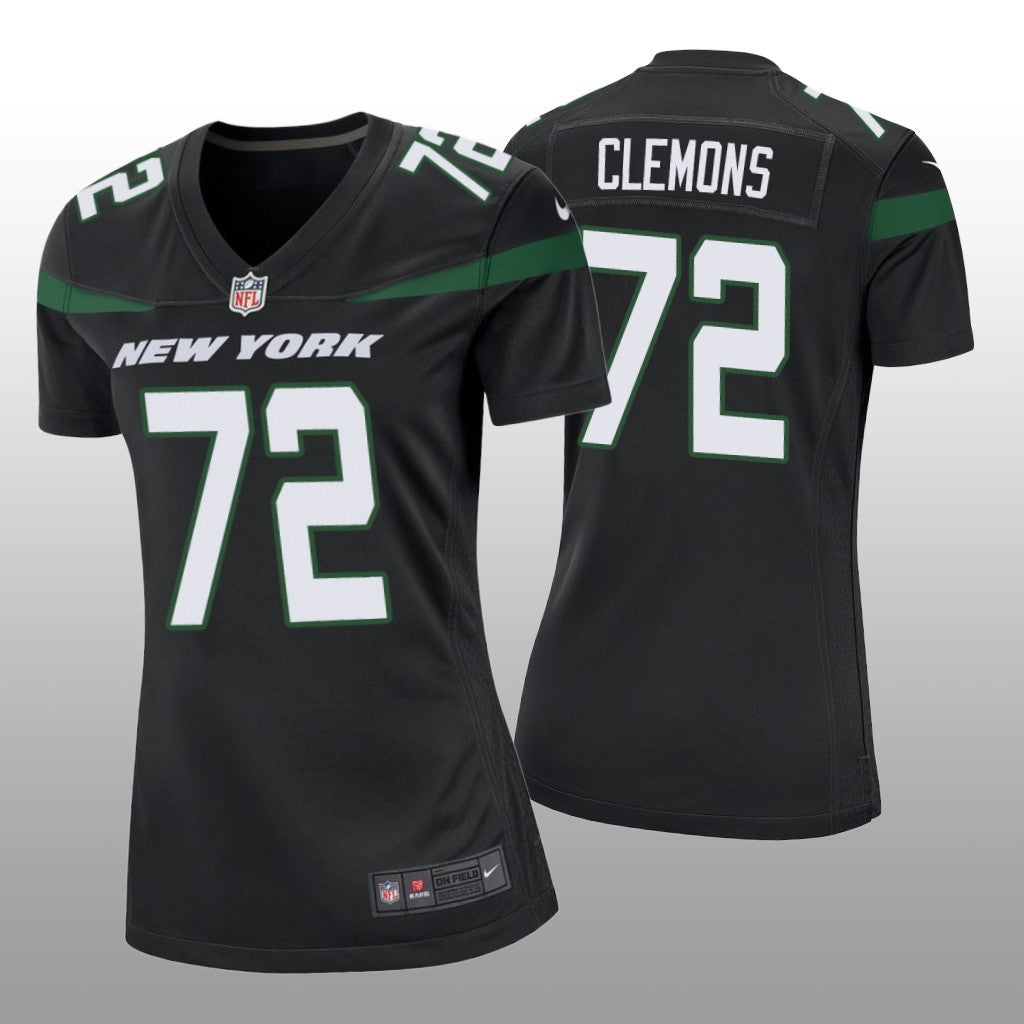New York Jets Micheal Clemons Black Jersey Game Women's