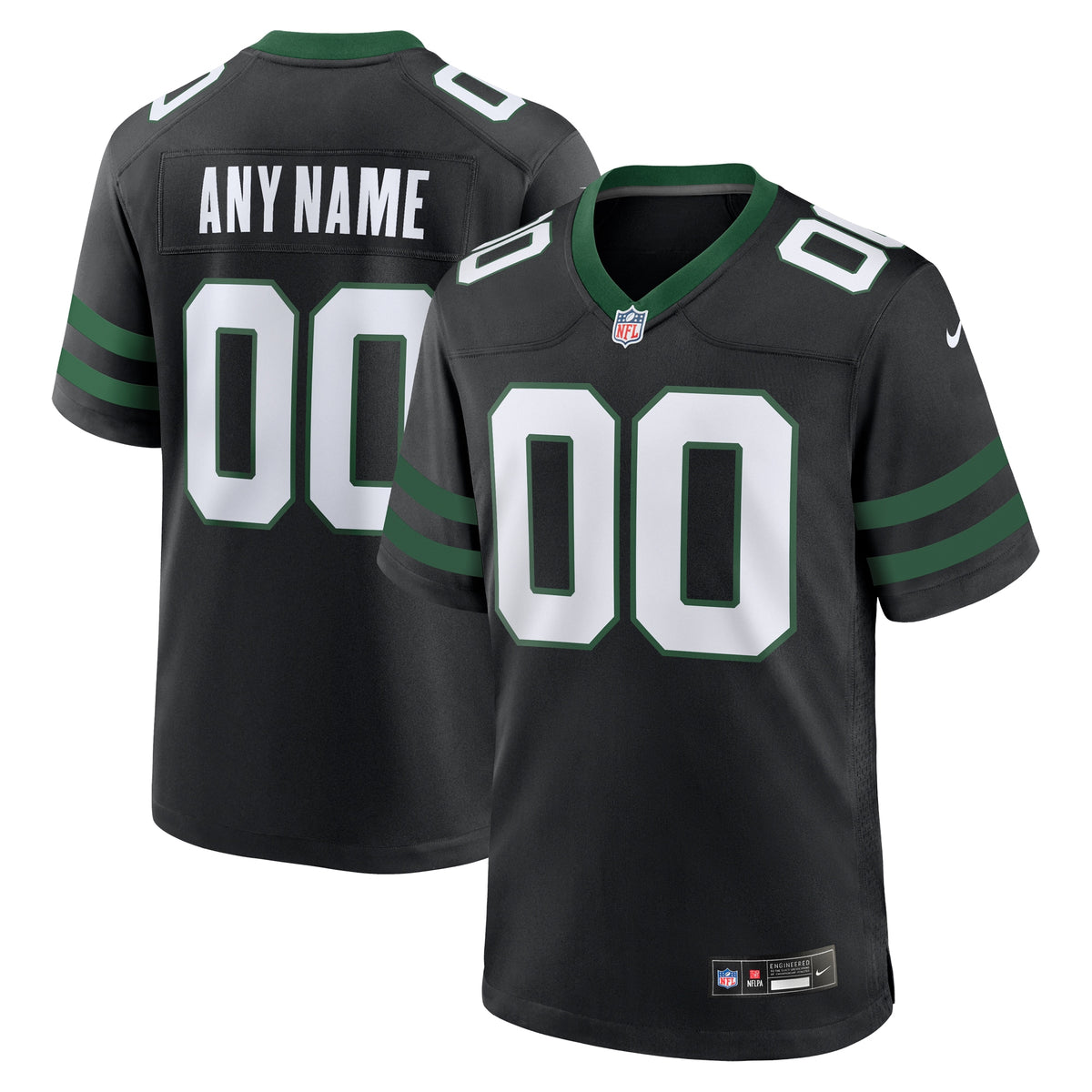 New York Jets Nike Alternate Custom Game Jersey Legacy Black