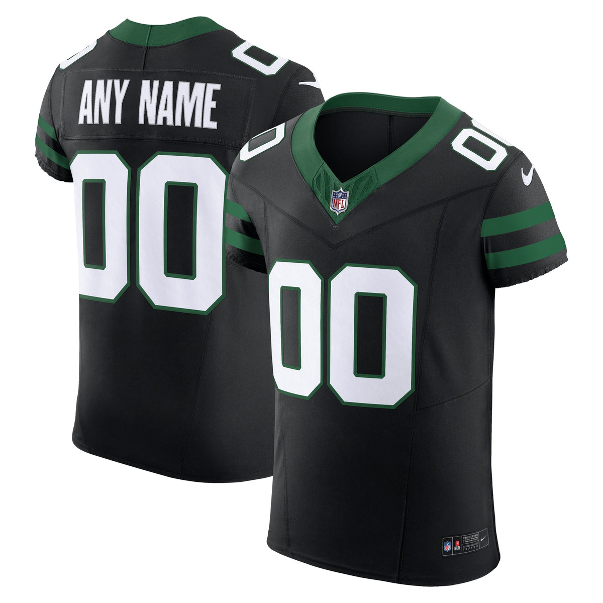 New York Jets Nike Alternate Vapor F.U.S.E. Elite Custom Jersey Legacy Black