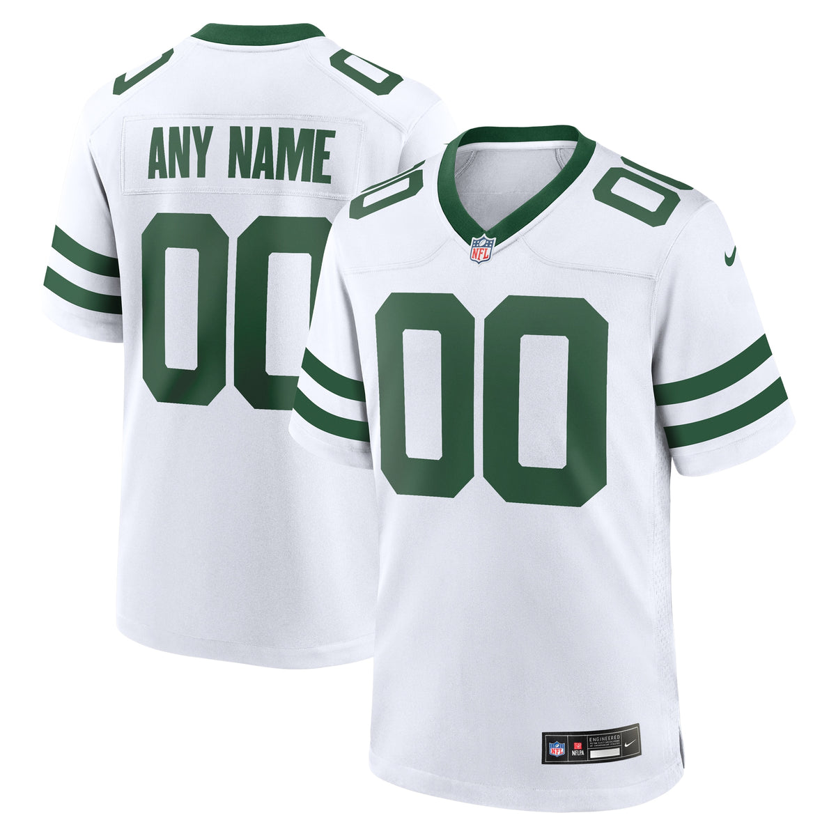 New York Jets Nike Custom Game Jersey Legacy White