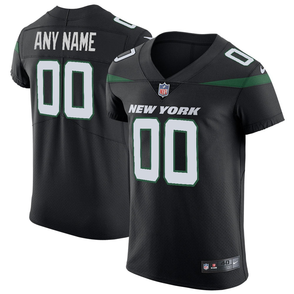 New York Jets Nike Vapor Untouchable Elite Custom Jersey Stealth Black